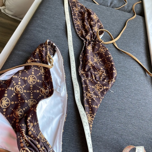 SOLD—GREEN SOLUTION BIKINI XL BOTTOMS M/L TOP - Picture 5 of 7